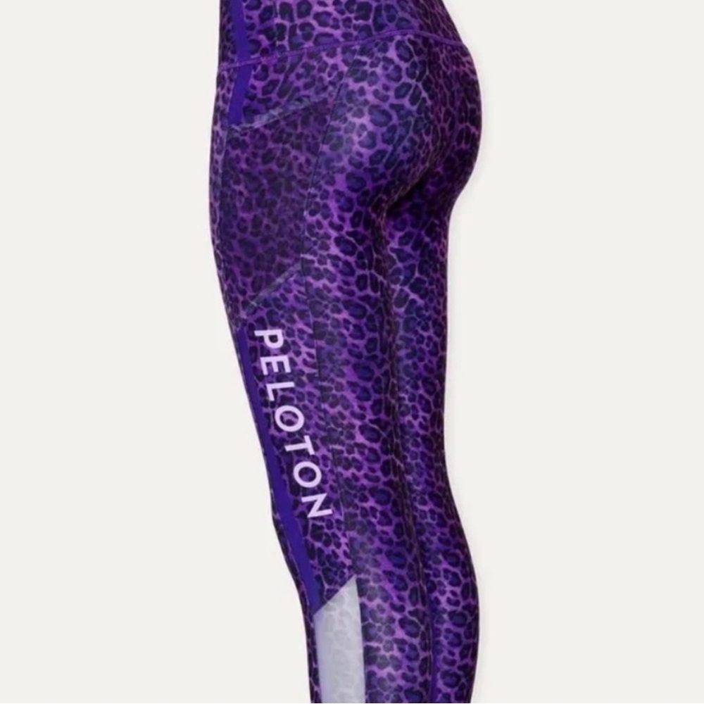 Ally Love Peloton leopard print leggings